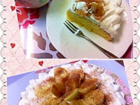 家にある材料で＾－＾バナナｼﾌｫﾝケーキ